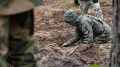 Ukrainske soldater på EOD-trening i Litauen.