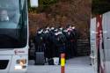 Inrykk av 200 nye vernepliktge til Sjøforsvarets hovedbase Haakonsvern.  // 200 new conscrips arriving at Haakonsvern after finished basic military training at Madla in Stavanger.