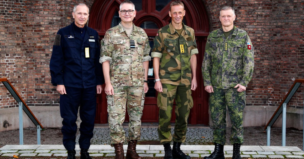 Sjefane Samla For å Styrke Nordisk Samarbeid - Forsvaret